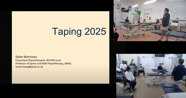 Snapshot of a multi camera teaching session