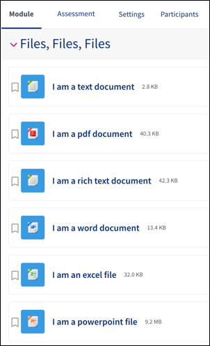 File icons in QMplus after upgrade