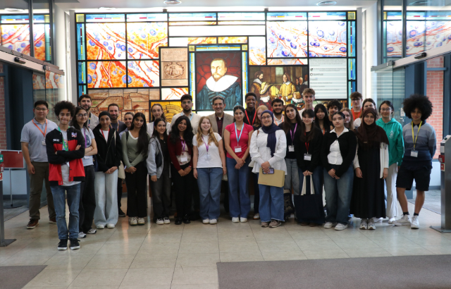 Group photo in the William Harvey Heart Centre foyer